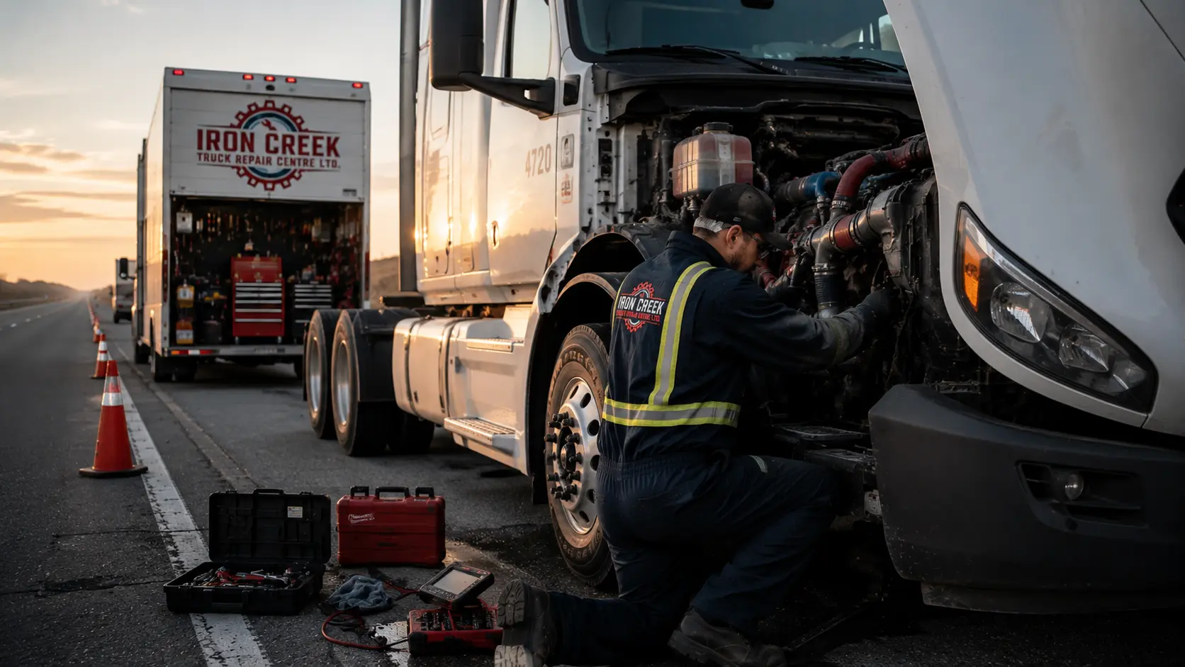 Emergency truck repair